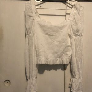 White off the shoulder top